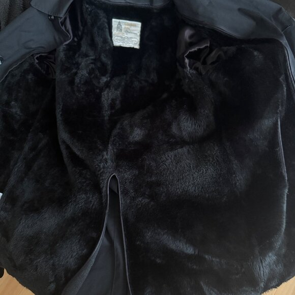 London Fog Vintage Black Mens Trench Coat with Removable Lining  Size 38 Short - Picture 7 of 15